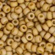 Miyuki seed beads 6/0 - Opaque matte ab glazed honey bee brown 6-4693